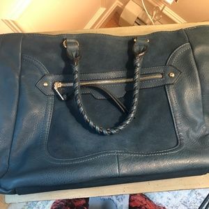 Large Leather/Suede Shoulder Bag/Tote